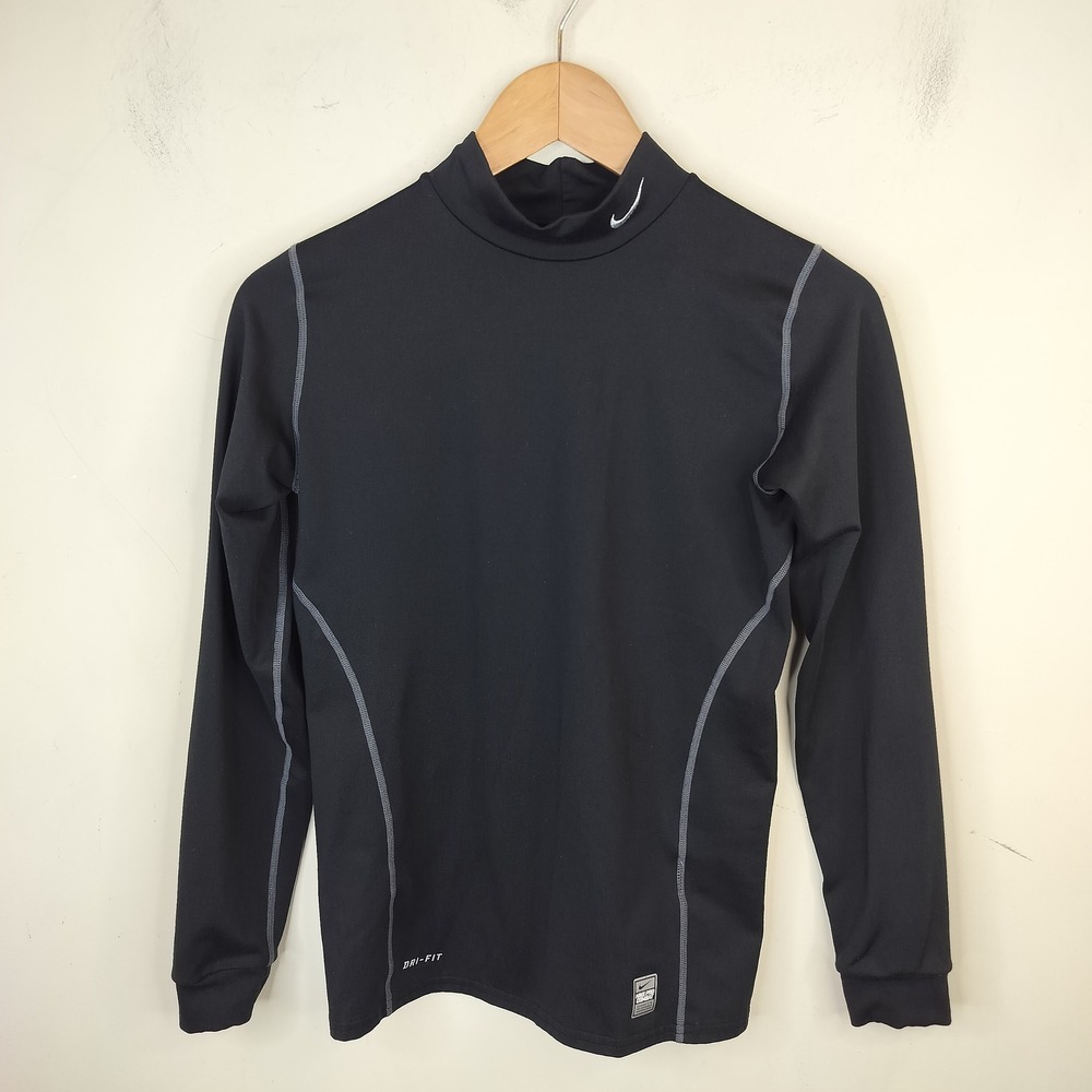 Nike Pro Combat Compression Shirt XL Youth Kids Long Sleeve Dri-Fit Mock Neck